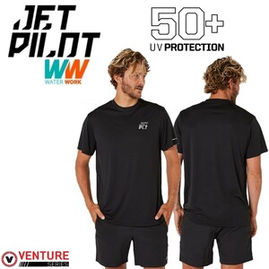 ジェットパイロット JETPILOT 2024 Tシャツ メンズ 速乾 送料無料 ベンチャー SS ハイドロ Tシャツ JA23184 ブラック S