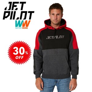 ジェットパイロット JETPILOT セール 30%オフ パーカー 送料無料 マトリックス プルオーバー フーディー W22701 レッド M トレーナー