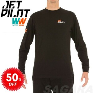 ジェットパイロット JETPILOT ロンT マリン セール 50%オフ 送料無料 レトロ L/S メンズ Tシャツ W18628 ブラック L