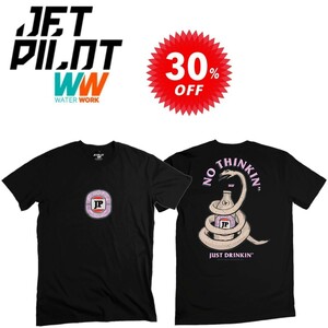 ジェットパイロット JETPILOT セール 30%オフ Tシャツ 送料無料 スネーク ビア メンズ Tシャツ S21601 ブラック 3XL