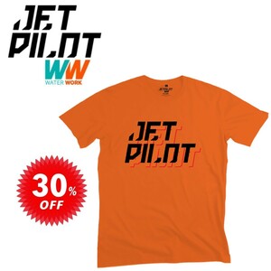 ジェットパイロット JETPILOT セール 30%オフ Tシャツ メンズ 送料無料 コープ メンズ Tシャツ ハイビジオレンジ S S21600