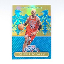 Panini 2014-15 EXCALIBUR Dennis Rodman #160 Crusade Camouflage TEAL PRIZM 8/35 35枚シリアル_画像1