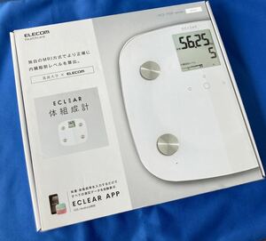 送料無料新品未使用　エレコム 体重計 HCS-FS01 WH　　「ECLEAR 体組成計」　ホワイト　体脂肪計