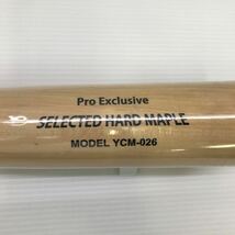 B-5041 未使用品 ヤナセ Yanase Pro Exclusive 硬式 83cm 木製 バット YCM-026 野球 シュリンク破れ_画像3