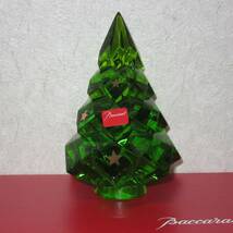 ●バカラのクリスマスツリー●グリーン●未使用保管品●箱入り●格安即決●_画像1