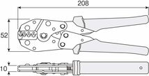 圧着ペンチ ホーザン(HOZAN) 圧着工具(絶縁被覆付圧着端子用 ) 圧着ペンチ 適応サイズ0.3/0.5/1.25/2 P-7_画像5