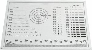 587　顕微鏡キット ゲージポイントゲージ透明フィルム ペットドットライン表面品質検査 顕微鏡レンズアダプター