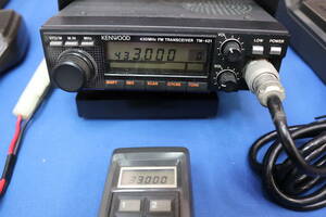 KENWOOD ケンウッド 電話型リモートコントローラー ＲＣ－１０+４３０ＭＨｚＦＭトランシーバーＴＭ－４２１Ｓ＋ＰＧ－４Ｇ　中古美品！