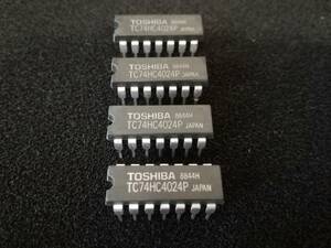 C-MOS DIP 7ステージカウンタ（TC74HC4024P）TOSHIBA　4個組