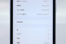 Apple iPhoneXR 64GB Blue A2106 MT0E2J/A バッテリ81% ■au★Joshin1420【1円開始・送料無料】_画像2