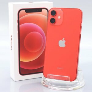 Apple iPhone12 mini 64GB (PRODUCT)RED A2398 MGAE3J/A バッテリ100% ■SIMフリー★Joshin2890【1円開始・送料無料】