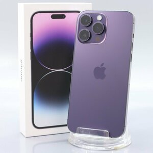 Apple iPhone14 Pro Max 512GB Deep Purple A2893 MQ9J3J/A バッテリ89% ■SIMフリー★Joshin7927【1円開始・送料無料】