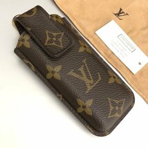 美品 LOUIS VUITTON ルイヴィトン モノグラム エテュイテレフォンジャポン M63050 キーリング付き 携帯ケース 小物入れ キーケース 最落無_画像4