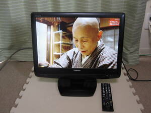TOSHIBA REGZA 地上・BS・110度CS デジタルハイビジョン液晶テレビ 19A3500 リモコン付き　2008年製