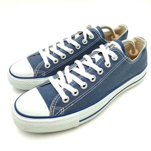 美品 CONVERSE ALLSTAR コンバース キャンバス スニーカー 27cm M9697 ブルー アメカジ クリーニング済み