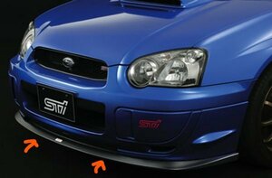 * Subaru original STI new goods * super rare! GDB C type D type E type Impreza STi front under skirt lip spoiler WRX