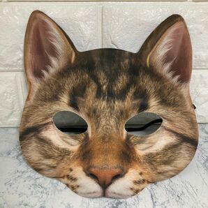 猫 リアル マスク ネコ ねこ コスプレ 仮面 ハロウィン 動物 おもしろ お面 面白い アニマル