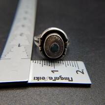 ナバホ族 シェルトップ スターリングシルバー 米国 ヴィンテージ リング 銀 指輪 ビンテージ アクセサリー ネイティブアメリカン 貝系 YMF3_画像7