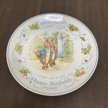 [11-77]ウェッジウッド ピーターラビット ケーキプレート 皿 1995 BIRTHDAY PLATE wedgwood 箱なし_画像1