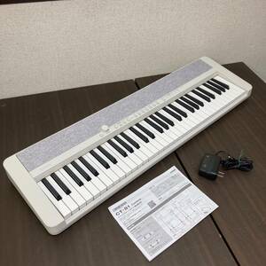  [11-102] CASIO カシオトーン キーボード 電子ピアノ CT-S1 ホワイト 36鍵盤 カシオ 白 Casiotone 【中古美品】