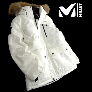 MILLET RSC ミレー 新品 プレミアムダックダウン ファーフード付き ダウン ジャケット コート MBLWD105 O/WHITE 100/L ▲057▼kkf0627a