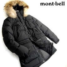 mont-bell モンベル 新品 定5.5万 高品質グースダウン 防汚加工 ダブルジップ ダウンジャケット ML3BWMDK802 BLACK 100/L ▲120▼kkf1575b_画像1