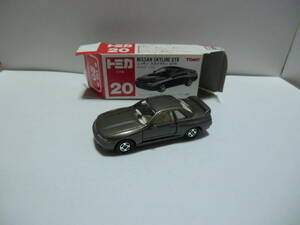 【tomica MADE IN JAPAN 赤箱時代 旧No.20-6 NISSAN スカイライン GT-R(R32) サック箱付・現状品】 ガンメタリックボディカラー品