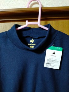 ★送料無料★新品未使用★両起毛 濃紺 L ルコック le coq sportif ハイネックインナーシャツ 　