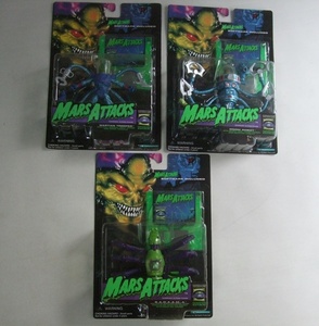 Vintage 90s MARS ATTACKS マーズアタック フィギュア・人形 3体セット 未開封品 ビンテージ MARTIAN TROOPER.DOOM ROBOT.S.A.D.A.A.M.A 