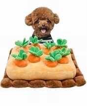 犬 おもちゃ 知育玩具 にんじん ノーズワーク おやつ隠し訓練毛布分離不安ペット_画像1