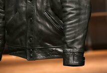 レザージャケット メンズ アメカジ　バイクジャケット品質の高い　柔らかい羊革　本革　革ジャンＭ～4XL　　黒_画像5