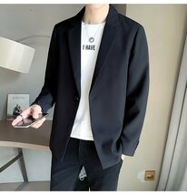 テーラードジャケット メンズ ジャケット春秋服 ビジネススーツ 無地 フォーマル シンプル　ブレザーカジュアル M~3XL グレー_画像6