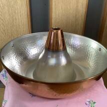 銅製　銅製なべ　しゃぶしゃぶ鍋　直径２７ｃｍ　未使用_画像5
