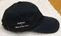 超美品♪PAPAS【パパス】キャップ★帽子★フリーサイズ★サイズ調節可能★ネイビー系★ゴルフ★日本製　知_画像2