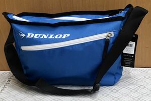 未使用品♪DUNLOP ダンロップ ショルダーバッグ◆DTC2234（BLUE／WHITE）男女兼用◆テニス・バトミントン他　育