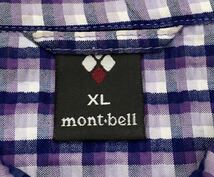 モンベル/mont-bell 半袖シャツ サイズXL◆パープル系 アウトドア◆1度着用のみ 送料185円　茂_画像4