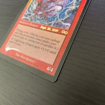 MTG　【Foil】 稲妻のドラゴン　プレリリース　在庫英1枚まで　ホイル　ウルザズ・サーガ USG　上部一部凹み　★他多数出品中_画像3