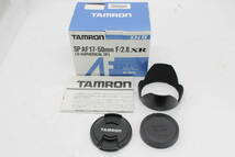 【返品保証】 【元箱付き】タムロン Tamron LD XR DiII SP AF 17-50mm F2.8 前後キャップ フード付き キャノンマウント レンズ s2810_画像2