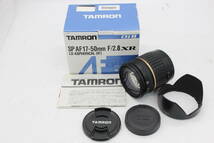 【返品保証】 【元箱付き】タムロン Tamron LD XR DiII SP AF 17-50mm F2.8 前後キャップ フード付き キャノンマウント レンズ s2810_画像1