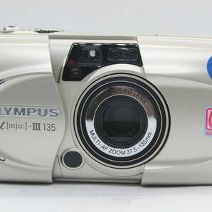 【返品保証】 オリンパス Olympus μ-III 135 ゴールド Multi-AF 37.5-135mm ケース付き コンパクトカメラ s3614の画像2