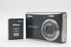【返品保証】 ニコン Nikon Coolpix S610 ブラック Nikkor 4x バッテリー付き コンパクトデジタルカメラ s3717