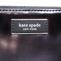 ［飯能本店］Kate Spade ケイトスペード サムアイコン KB593A627 ポーチ レザー エナメルブラック レディース DH78087_画像8