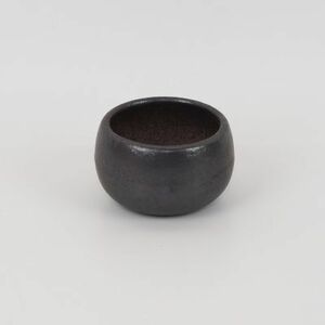 盆栽鉢 萬古焼 万古焼 黒丸 2.5号 幅8.5cm×高さ5cm 陶器鉢 ミニ盆栽 ミニミニ 盆栽 丸み 和鉢 和 盆栽妙