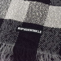 未使用 RIPVANWINKLE リップヴァンウィンクル STOLE 大判 ストール マフラー F BLACK RB-454_画像3