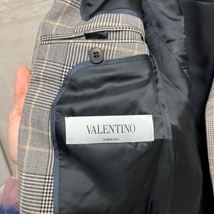 VALENTINO バレンティノ チェック テーラードジャケット 46 【中目黒b11】_画像4