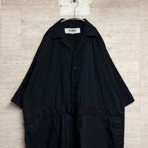 BASISBROEK バージスブルック ジャンプスーツ 半袖 ブラック size1 【中目黒B11】_画像2