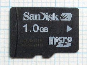 ★SanDisk microＳＤ メモリーカード １ＧＢ 中古★送料６３円～