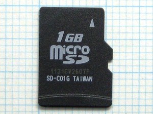 *microSD memory card 1GB used * postage 63 jpy ~