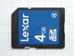 ★ Lexar SDHC Карта памяти 4GB использовал ★ Плата за доставку 63 иена ~