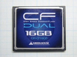 ★GREEN HOUSE　コンパクトフラッシュ　１６ＧＢ　中古★送料６３円～